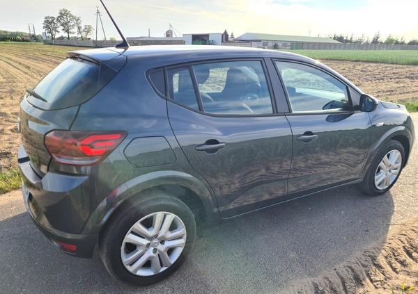 Dacia Sandero cena 27400 przebieg: 9770, rok produkcji 2021 z Witnica małe 254